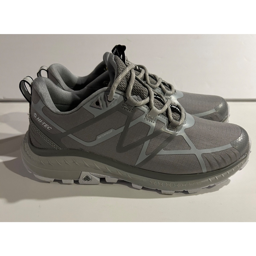 Hi-Tec Women Mauna Hiking Trail Shoes All-Terrain Run Grey US 8.5 Waterproof NEW